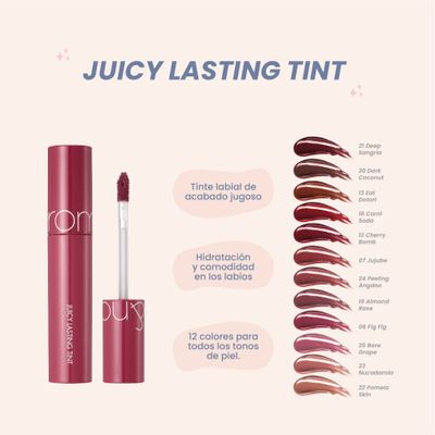 Imagen 2 del producto Tinte Labial Juicy Lasting Tint Jujube 07 Romand
