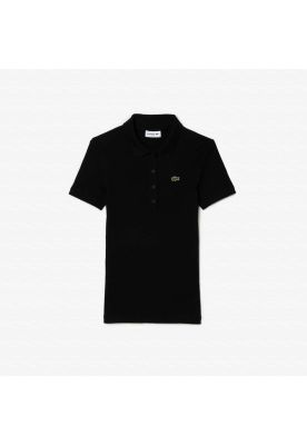 Imagen 2 del producto Polera Polo Algodón Mujer Lacoste DF5377 Negro