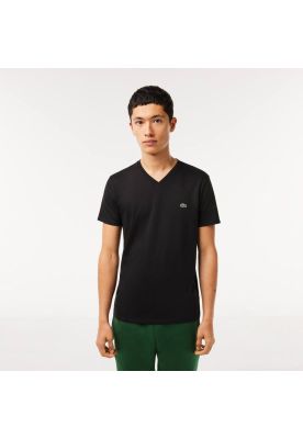 Polera Cuello V Hombre Lacoste TH6710 Verde