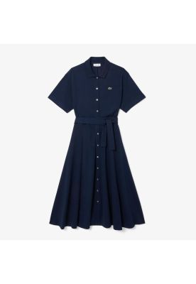 Vestido Manga Corta Mujer Lacoste EF9621 Azul
