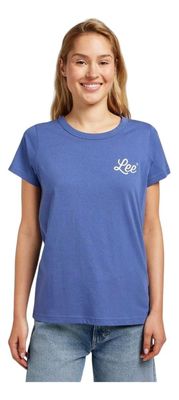 Polera Mujer Graphic Beach Tee Surf Blue