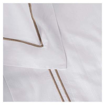 Imagen 2 del producto Juego sábanas King Premium 300 hilos 100% alg, doble festón miel