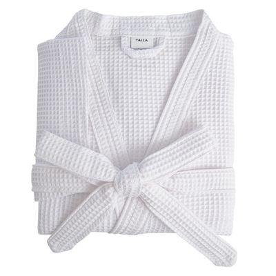 Bata Piqué Blanca 58% Algodón - 42% Poliéster. Talla única L