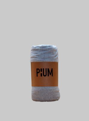 Sábanas bajera 100% algodón elástico, melange color gris tamaño 1,5 plazas