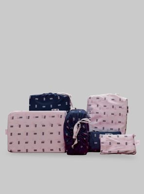 Imagen 2 del producto Set 2 fundas de almohadas americanas 100% algodón 200 hilos, color azul / blanco tamaño 50x70cm.