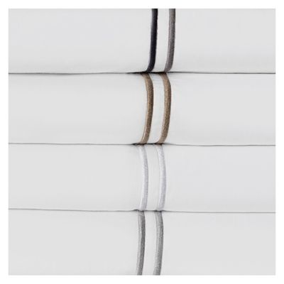 Imagen 2 del producto Juego sábanas King 200 hilos 50% alg - 50% pol, doble festón gris