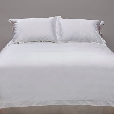 Set funda plumón 100% lino prelavado, color blanco tamaño super king.