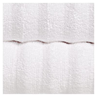 Imagen 2 del producto Set 2 toallas de mano + 2 toallones de baño diseño Ola, color blanco