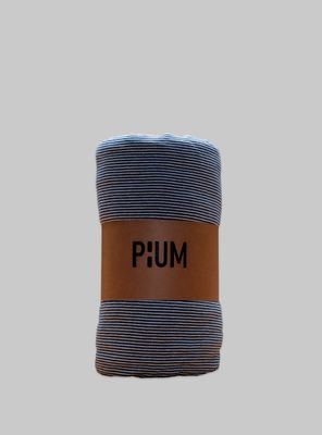 Funda plumón 100% algodón elástico, melange color azul oscuro tamaño 2 plazas