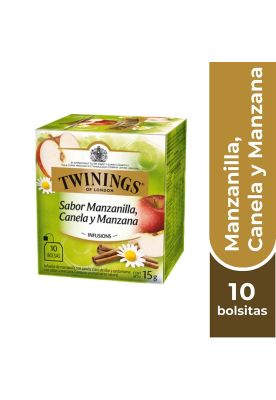 Twinings Té Manzana / Canela / Manzanilla x 10 Bolsitas