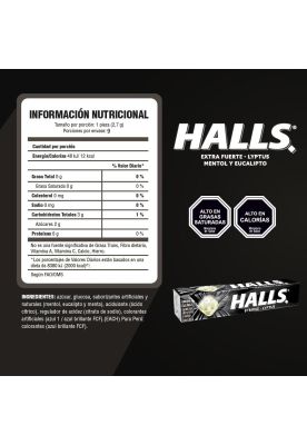 Imagen 2 del producto Halls Caramelos Duros Sabor Menta Fuerte Pack 12 X 9 Un