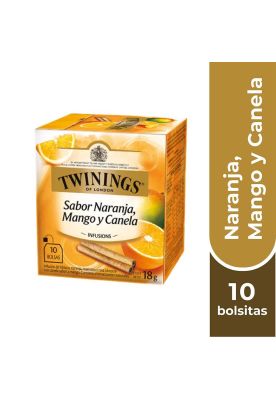 Twinings Té Naranja / Mango / Canela x 10 Bolsitas