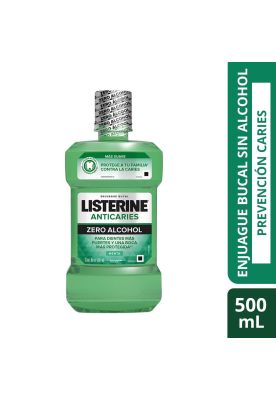 Enjuague Bucal LISTERINE® Anticaries Zero Alcohol x 500 ml