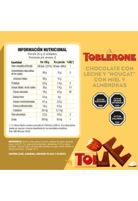 Imagen 2 del producto 4x Toblerone Chocolate Leche Bolsa Mini 200g