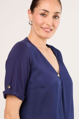 Imagen 2 del producto Polera Manga Corta Azul Ma Griffe 14202225055104