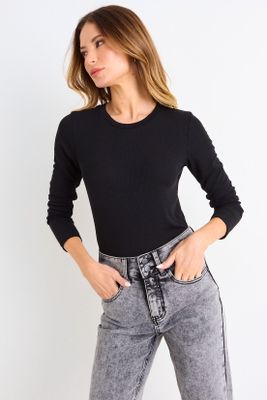 Imagen 2 del producto Polera Lisa Manga Larga Negro Ash 14307126002102