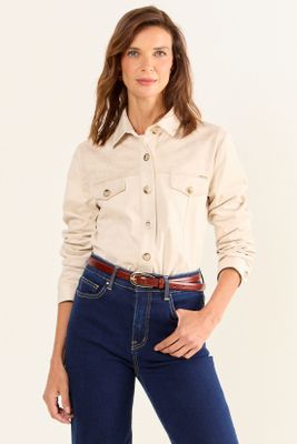 Imagen 2 del producto Chaqueta Tipo Sobre Camisa Beige Ma Griffe 17502126055106