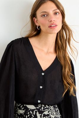 Imagen 2 del producto Blusa Lisa Negro iO 14020126007102