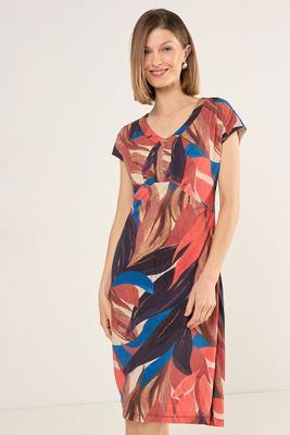 Vestido Escote En V Negro Ma Griffe 13102225013102