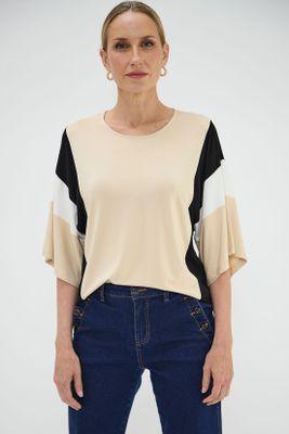 Imagen 1 del producto Polera Bloques Beige Ma Griffe 14202125050106