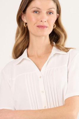 Imagen 2 del producto Blusa Manga Corta Blanco Ma Griffe 14004225200101