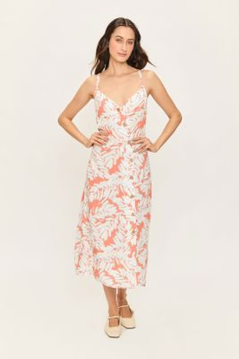 Vestido Largo Liso Coral Ash 13404224001133