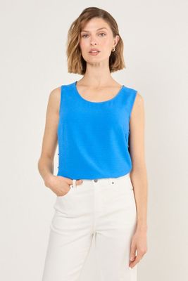 Imagen 2 del producto Blusa Sin Mangas Azul Ma Griffe 14002225009134