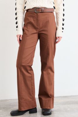 Imagen 2 del producto Pantalon Liso Café iO 11020126059109