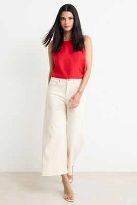 Wide Crop Jeans Crudo Ash 11307225013105