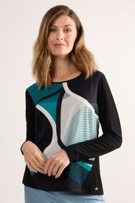 Polera Manga Larga Negro Ma Griffe 14602225050102