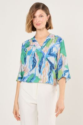 Imagen 1 del producto Blusa Manga Larga Celeste Ma Griffe 14102225058110