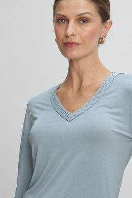 Imagen 2 del producto Polera Manga Larga Celeste Ma Griffe 14202225003110