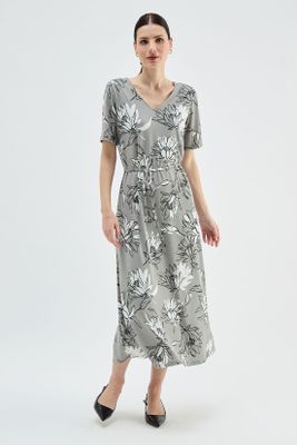 Vestido  Estampado Verde Ma Griffe 13102224005126