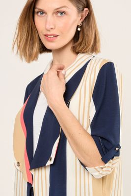 Imagen 2 del producto Tapado Estampado Con Solapa Azul Ma Griffe 15502225007104