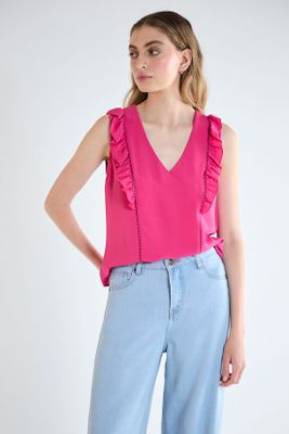 Imagen 2 del producto Blusa Lisa fucsia iO 14020125052116