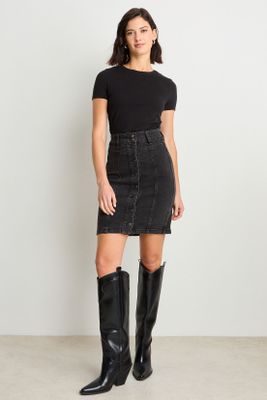 Falda Corta Negro Ash 12807225001102