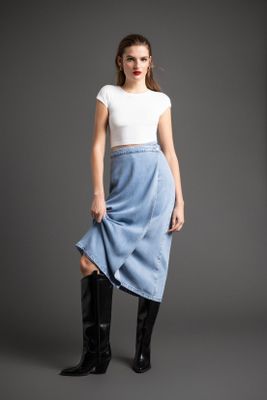 Falda Larga Celeste iO 12820225002110