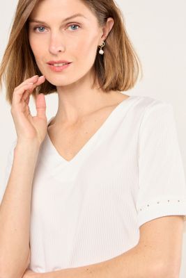 Imagen 2 del producto Polera Manga Corta Blanco Ma Griffe 14202225014101