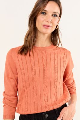 Imagen 2 del producto Tejido Escote Redondo Terracota Ma Griffe 18102126002214