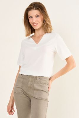 Imagen 1 del producto Polera Manga Corta Crudo Ma Griffe 14202126001105