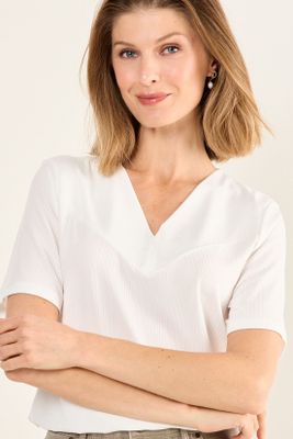 Imagen 2 del producto Polera Manga Corta Crudo Ma Griffe 14202126001105