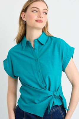 Imagen 1 del producto Blusas Manga Corta Verde iO 14020225065217