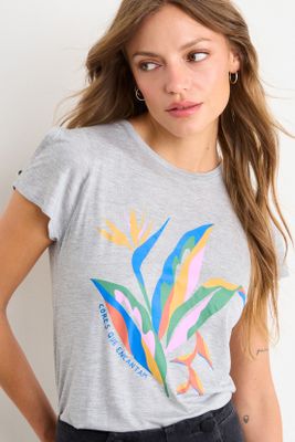 Imagen 2 del producto Polera Estampada Gris iO 14620126050113