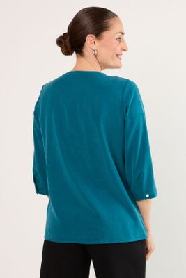 Imagen 2 del producto Blusas Manga Larga Petroleo Ma Griffe 14002225004537