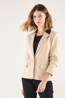 Blazer Liso Beige 16002125052106