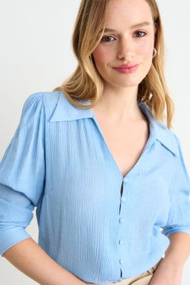 Imagen 2 del producto Blusa Lisa Celeste iO 14020126008110