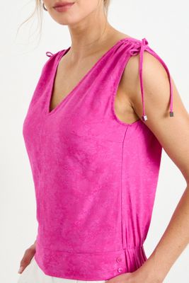 Imagen 2 del producto Blusa Lisa Fucsia iO 14020225074116