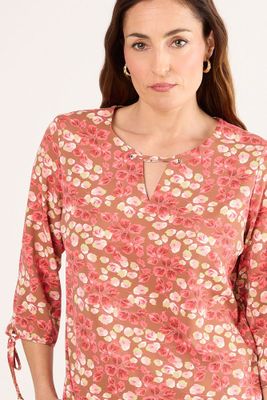 Imagen 2 del producto Blusa Fantasia Fucsia Ma Griffe 14104225030116