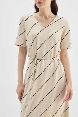 Imagen 2 del producto Vestido Estampado Beige Ma Griffe 13102224005106