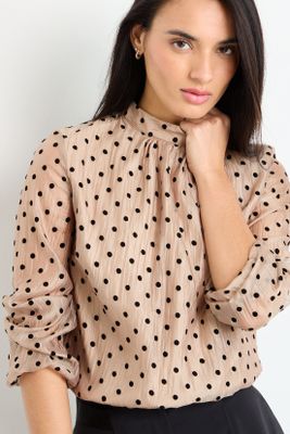 Imagen 2 del producto Blusas Manga Larga Beige iO 14120225001106